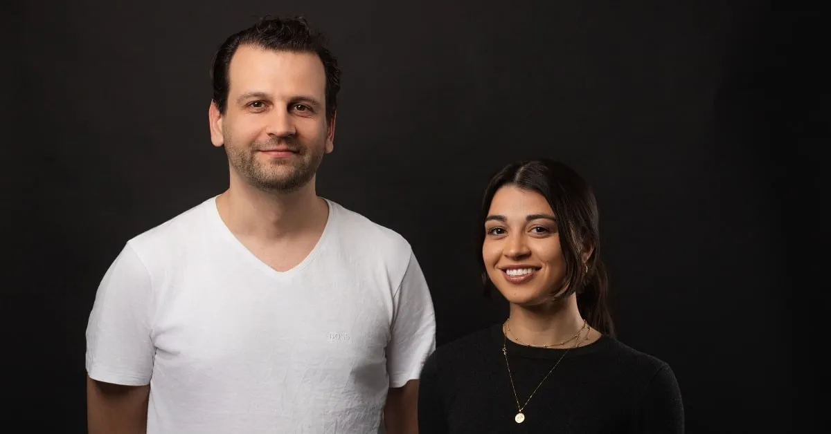 Synthera co-founders, Lukas Schreiner and Mariana Barona