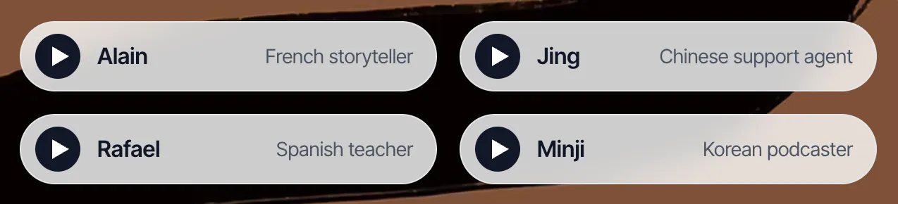 Multilingual voices