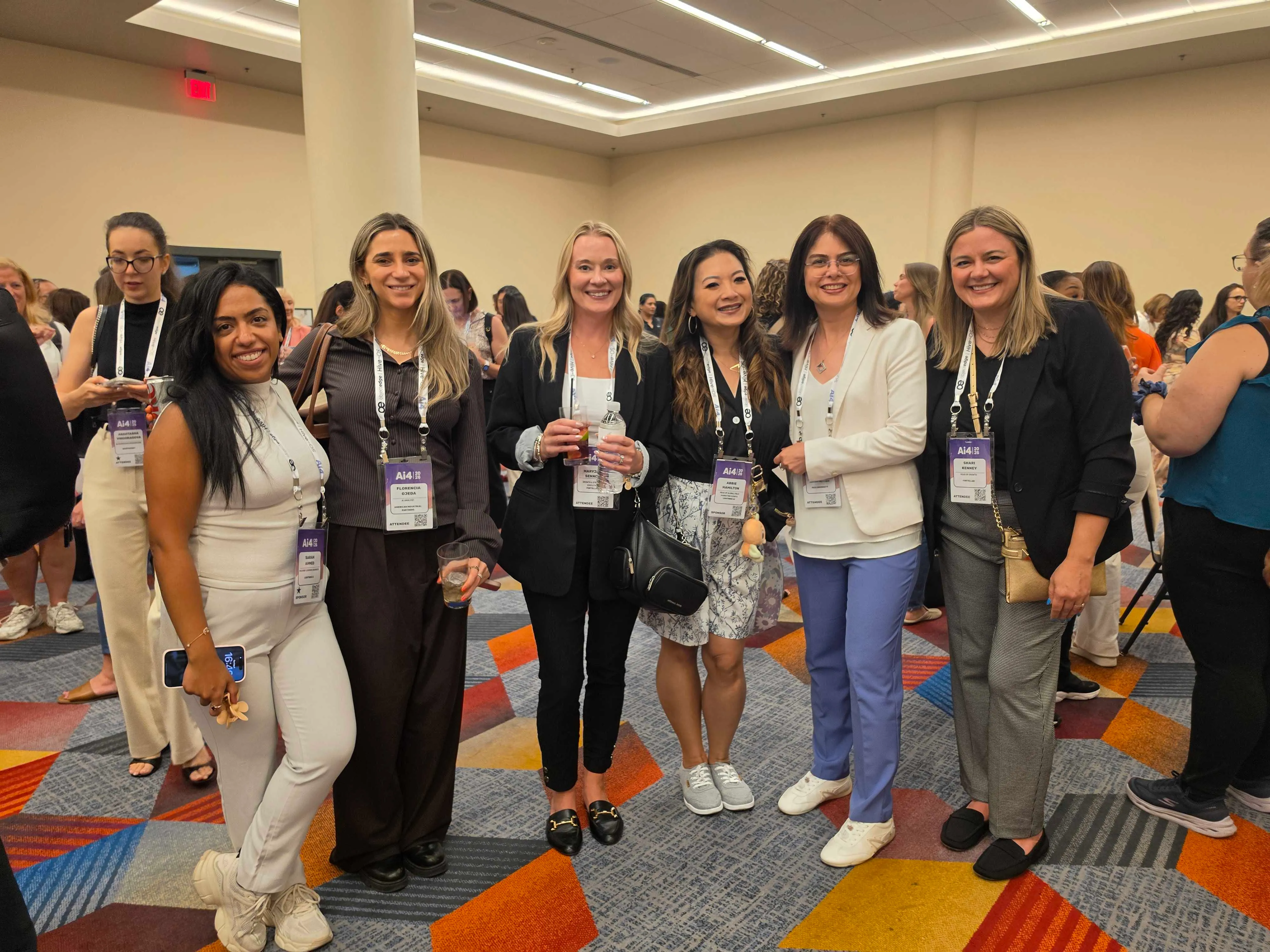 Lightning AI teammembers at the Ai4 Women in AI event.