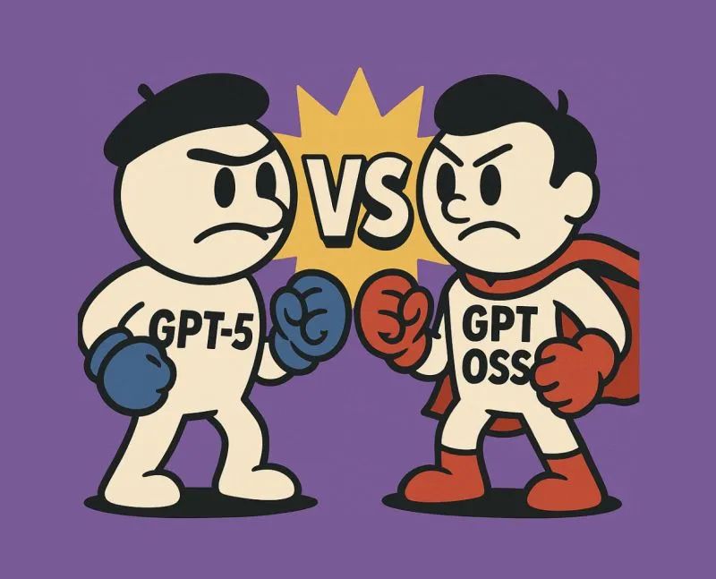 GPT 5 vs GPT OSS 20B vs GPT OSS 120B